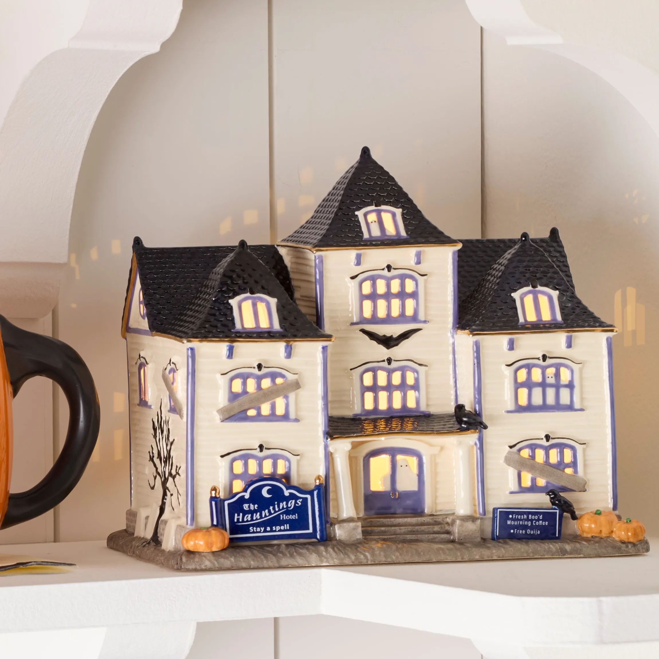 Vintage Halloween Hotel Lit Figurine