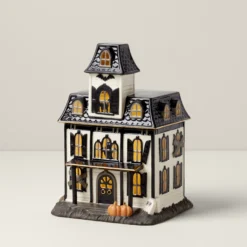 Vintage Halloween Lit House Figurine
