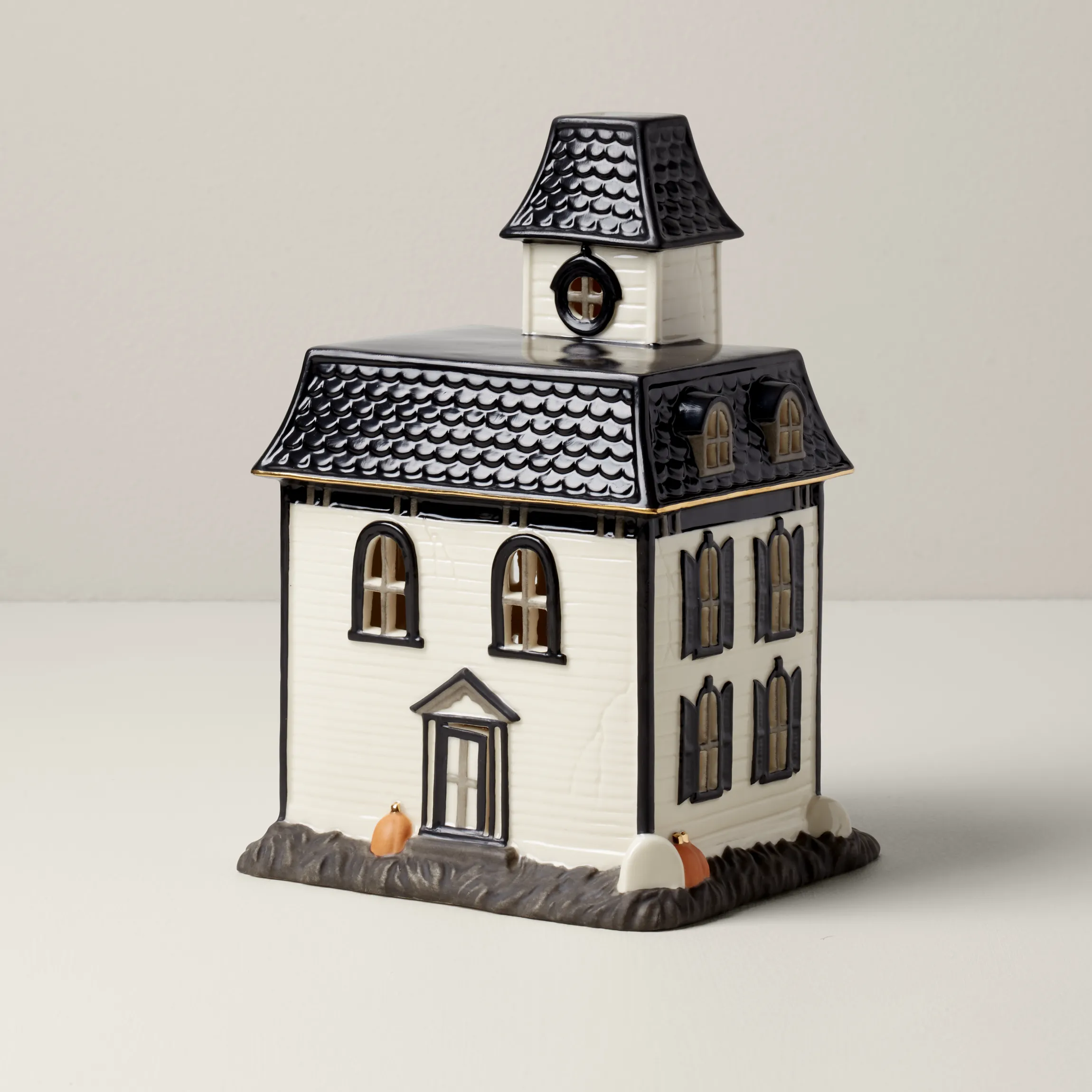 Vintage Halloween Lit House Figurine