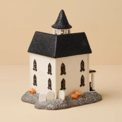 Vintage Halloween Lit Manor Figurine