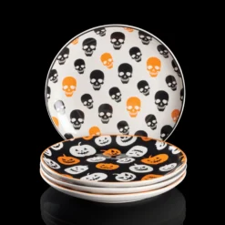 Vintro Halloween Accent Plates, Set of 4
