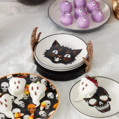 Vintro Halloween Tidbit Plates, Set of 4
