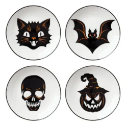 Vintro Halloween Tidbit Plates, Set of 4