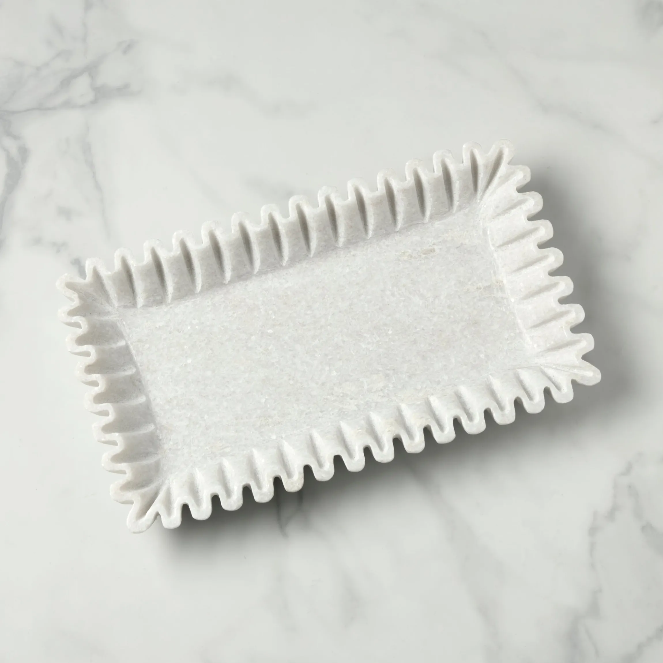 Waterloo Wavy Marble Platter