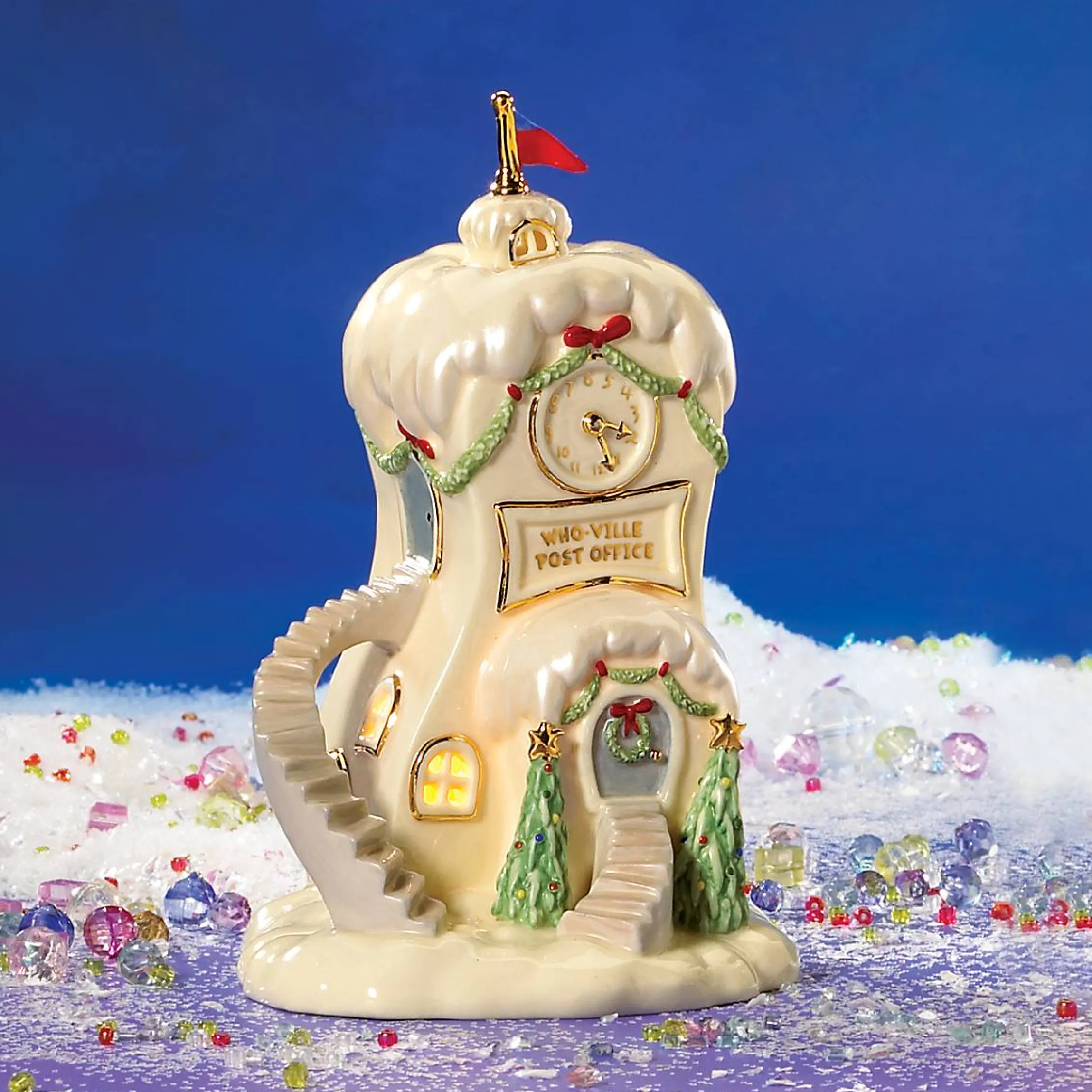 Who-Ville Post Office Lit Figurine