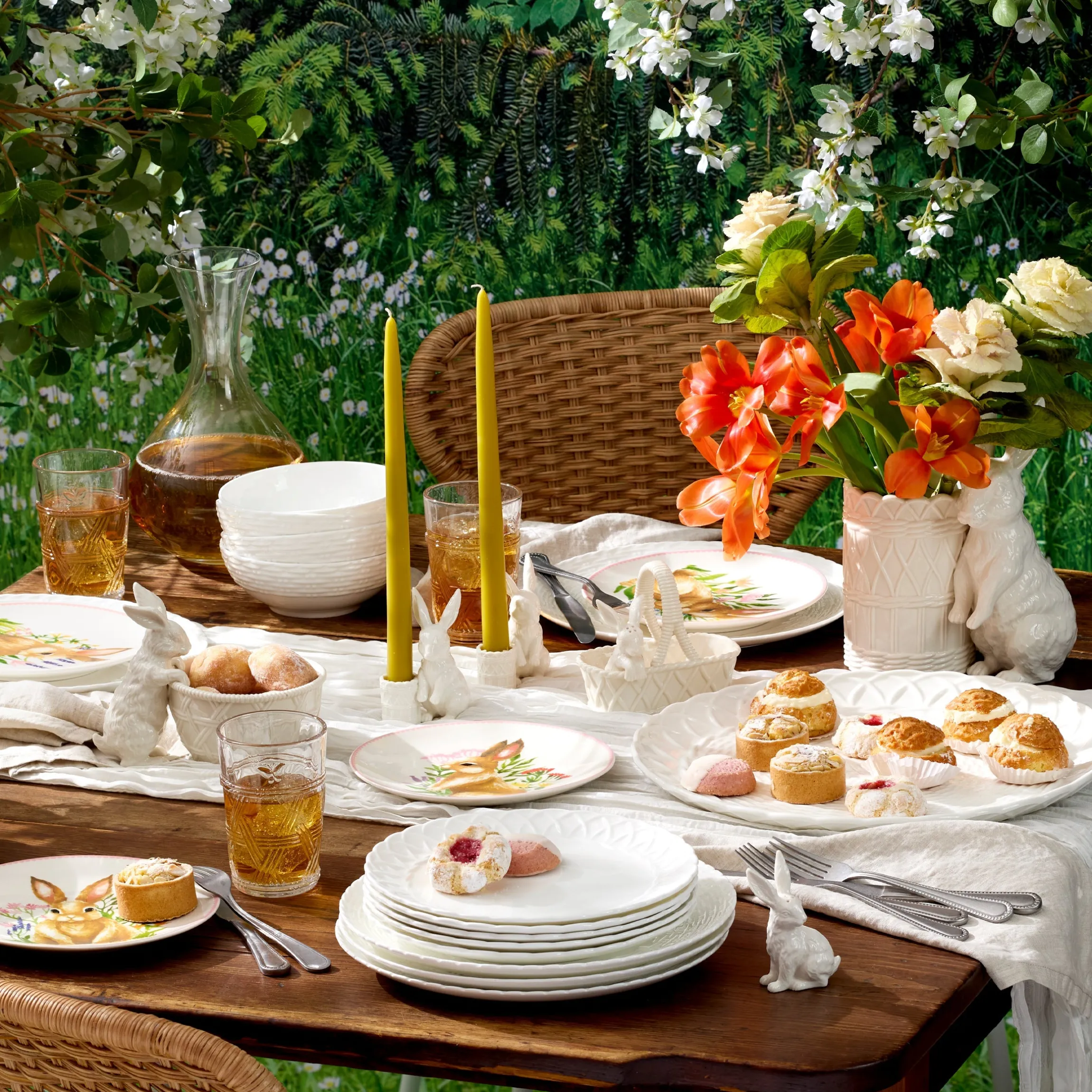 Wicker Creek 12-Piece Dinnerware Set