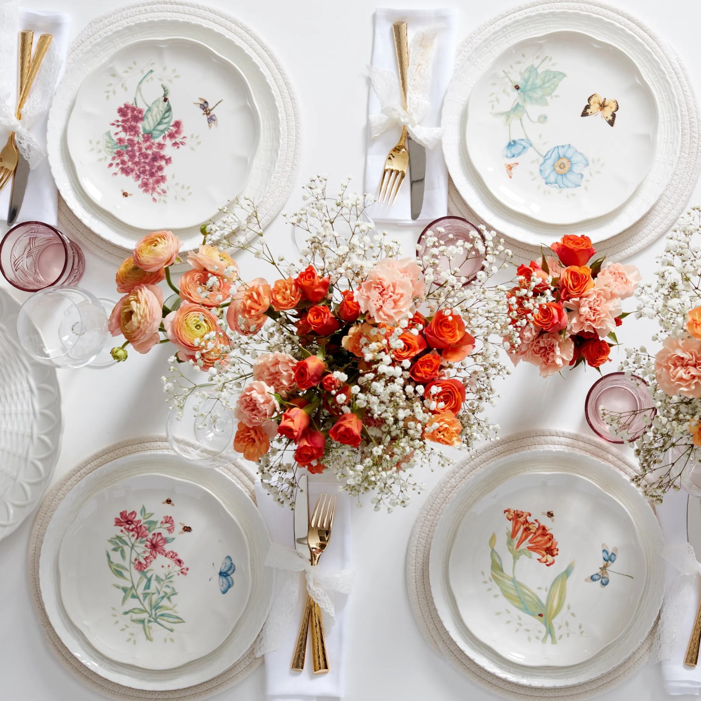Wicker Creek 12-Piece Dinnerware Set