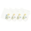 Wildflowers Border Dinner Napkins, Set of 4