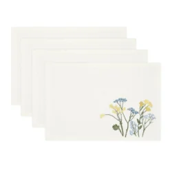 Wildflowers Border Placemats, Set of 4