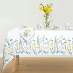 Wildflowers Border 60x84 Tablecloth