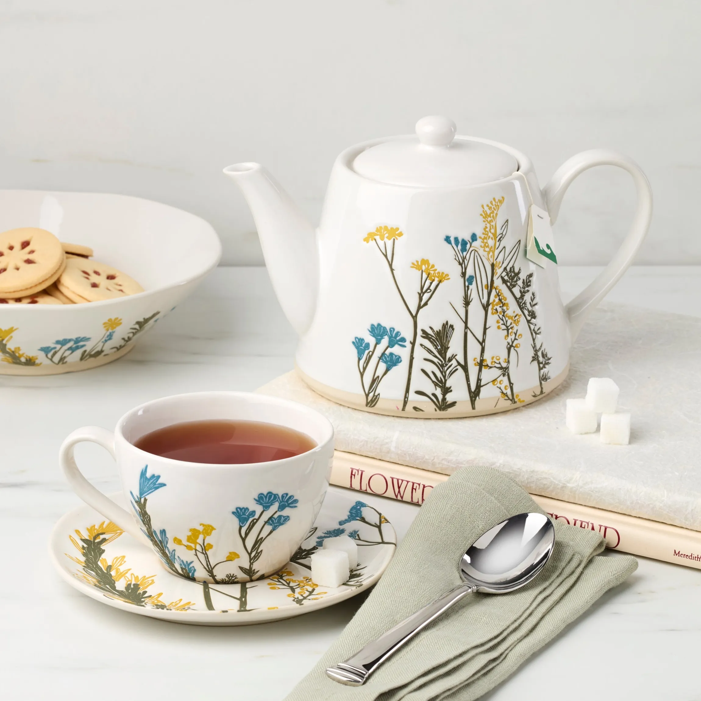 Wildflowers Dinner Bowls, Set of 4