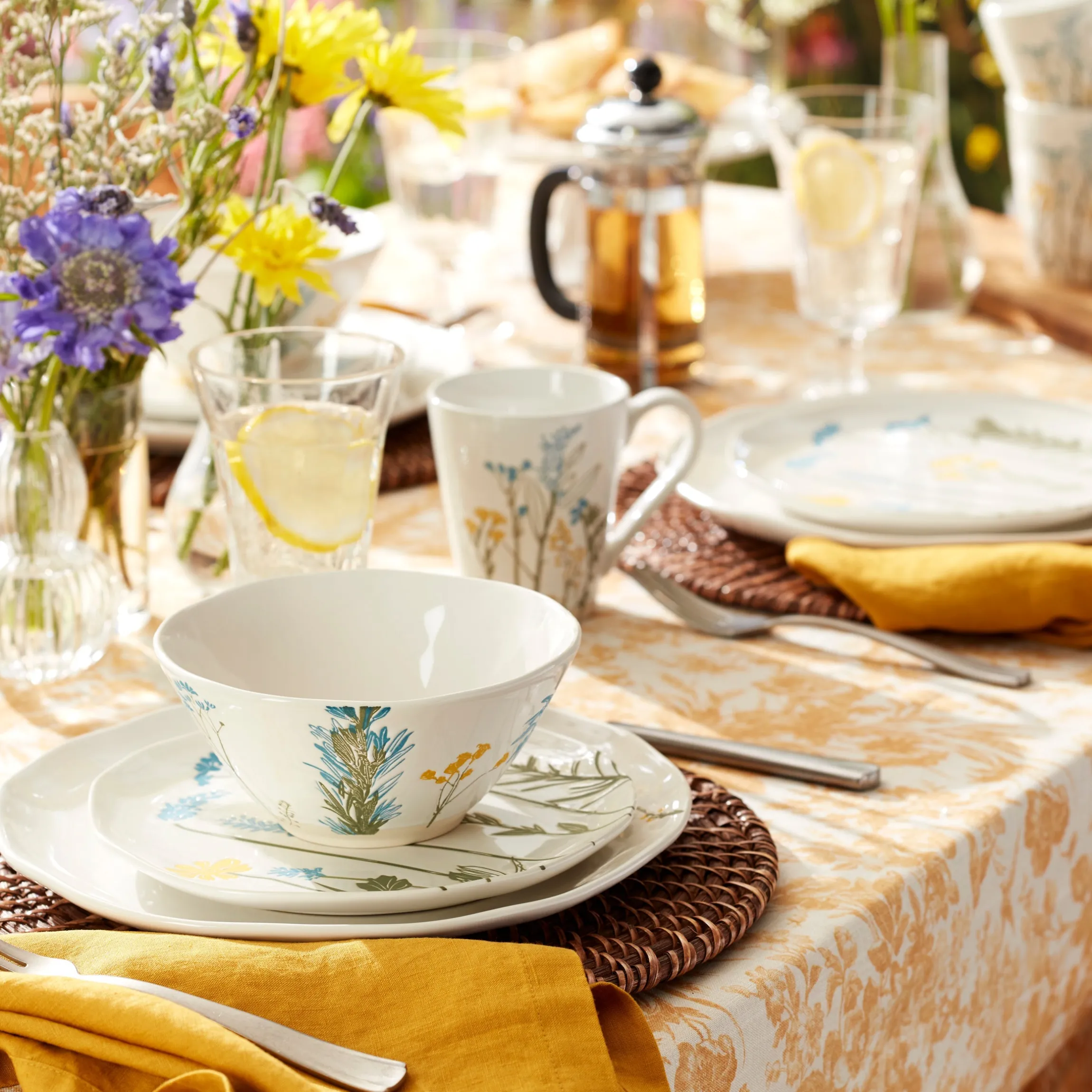 Wildflowers Dinner Plates, Set of 4
