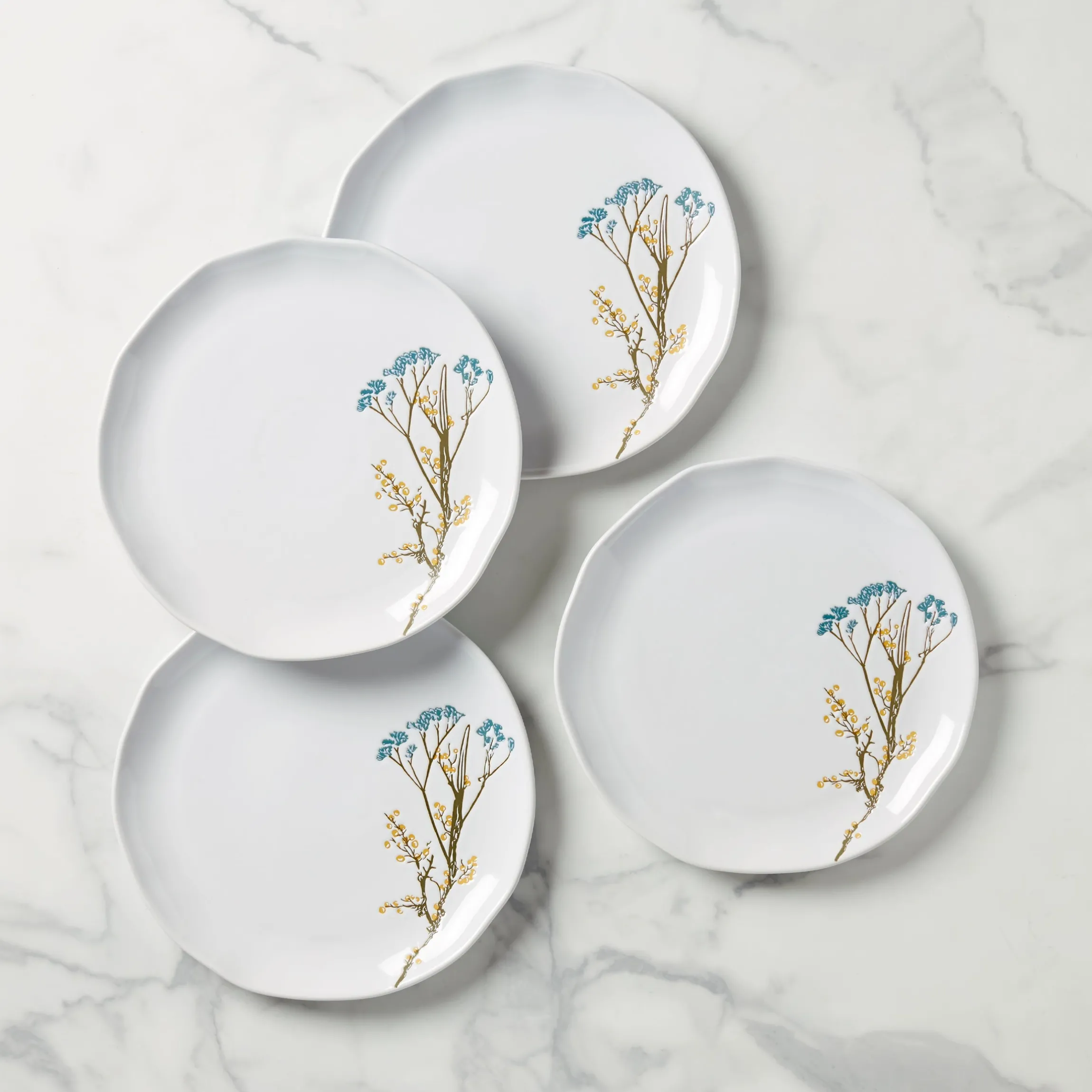 Wildflowers Dinner Plates, Set of 4