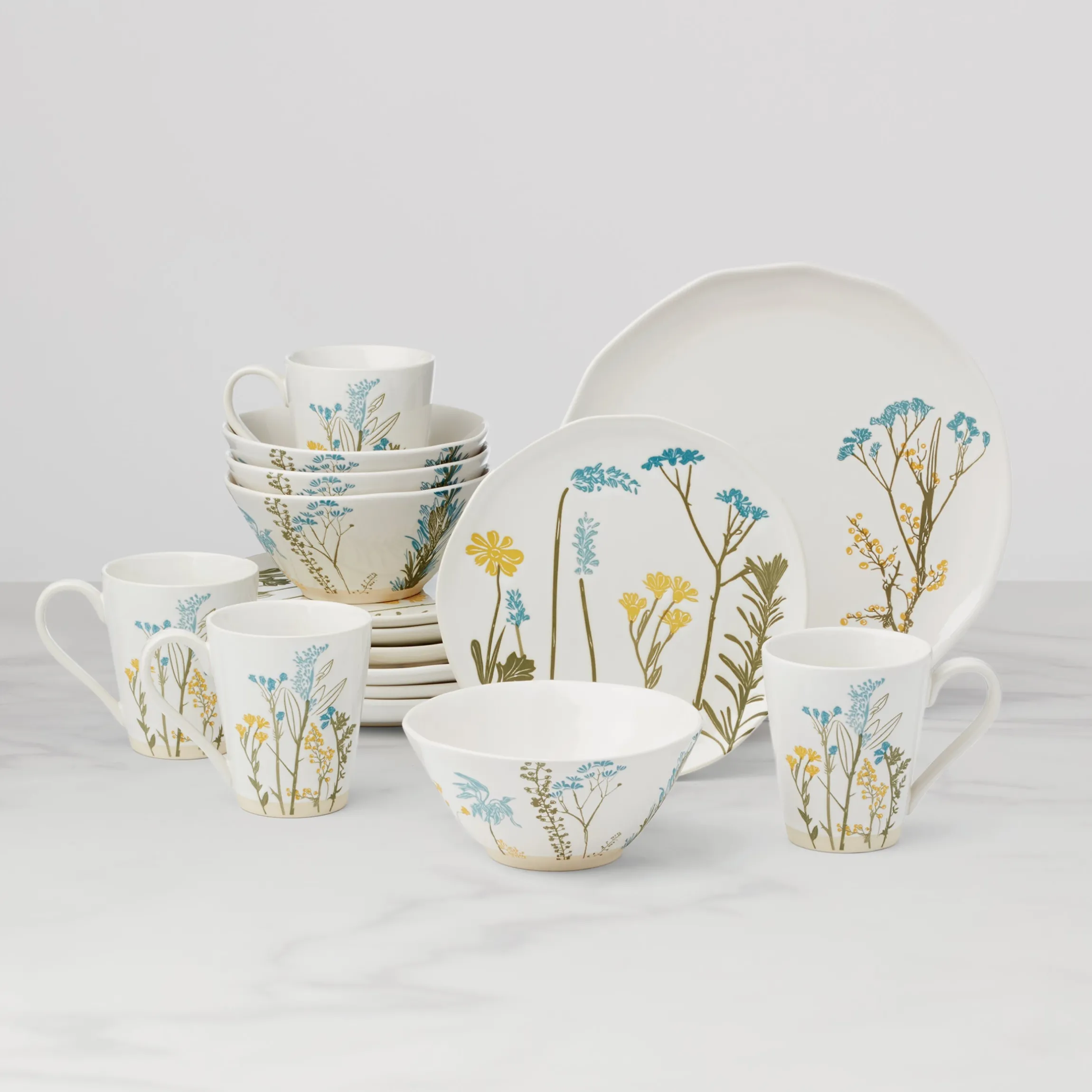 Wildflowers 16-Piece Dinnerware Set