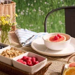 Willow & White, 4-Piece Serving Set