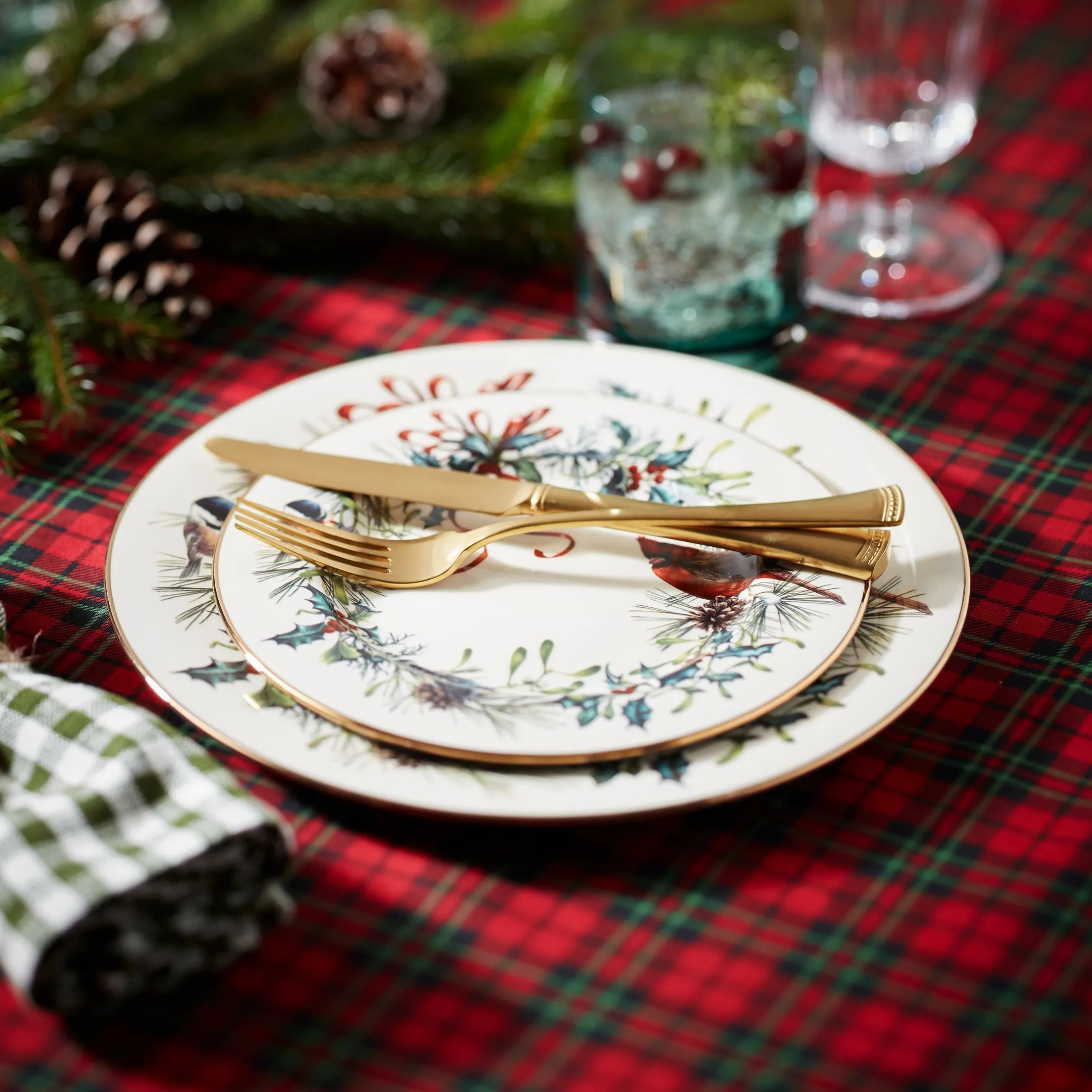 Winter Greetings 12-Piece Dinnerware Set