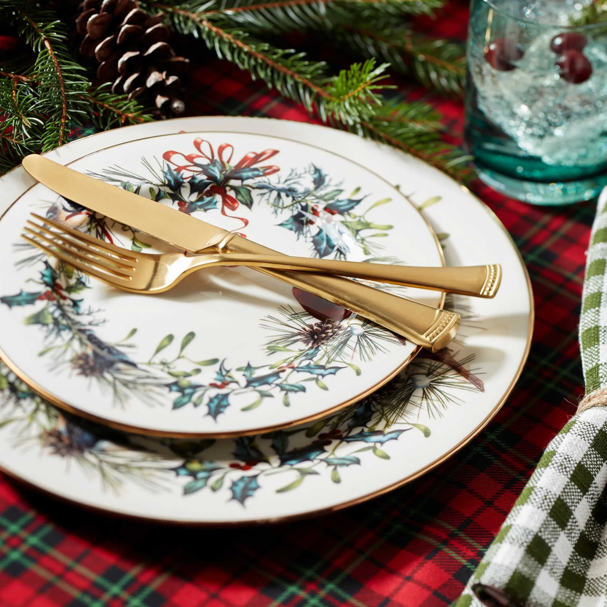 Winter Greetings 12-Piece Dinnerware Set