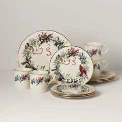 Winter Greetings 12-Piece Dinnerware Set