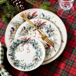 Winter Greetings Salad Plate