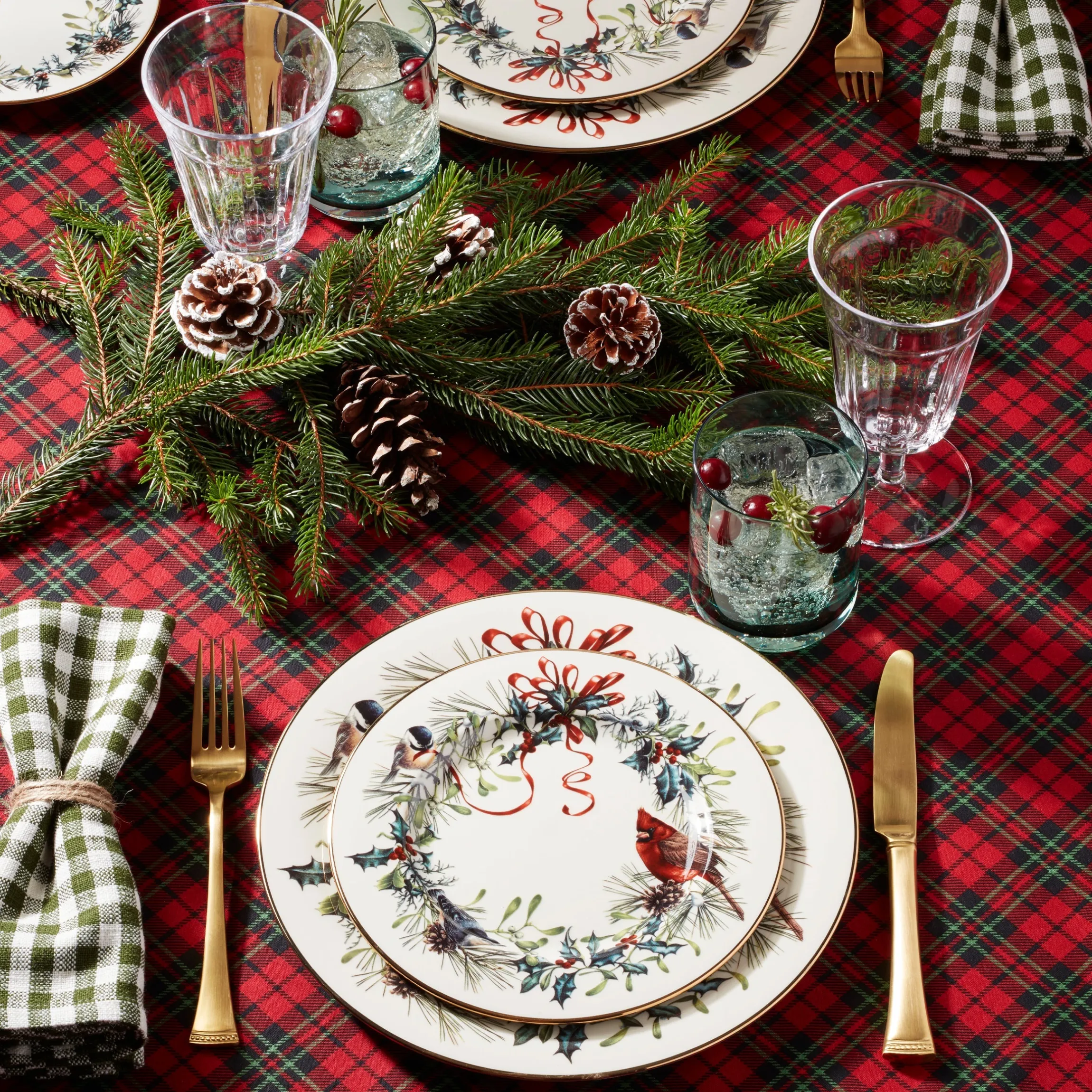 Winter Greetings Salad Plate